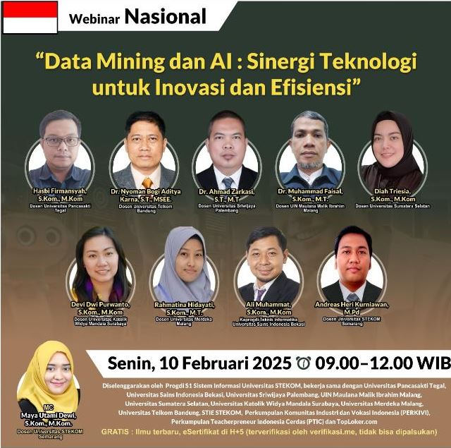 Webinar Data Mining dan AI: Sinergi Teknologi untuk Inovasi dan Efisiens
